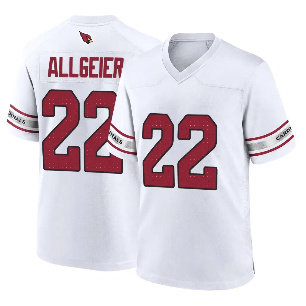 A.Cardinals #22 Tyler Allgeier Player White Home Game Cooneas Stitched Jerseys