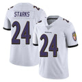 B.Ravens #24 Malaki Starks Player White Vapor F.U.S.E. Limited Cooneas Stitched Jerseys