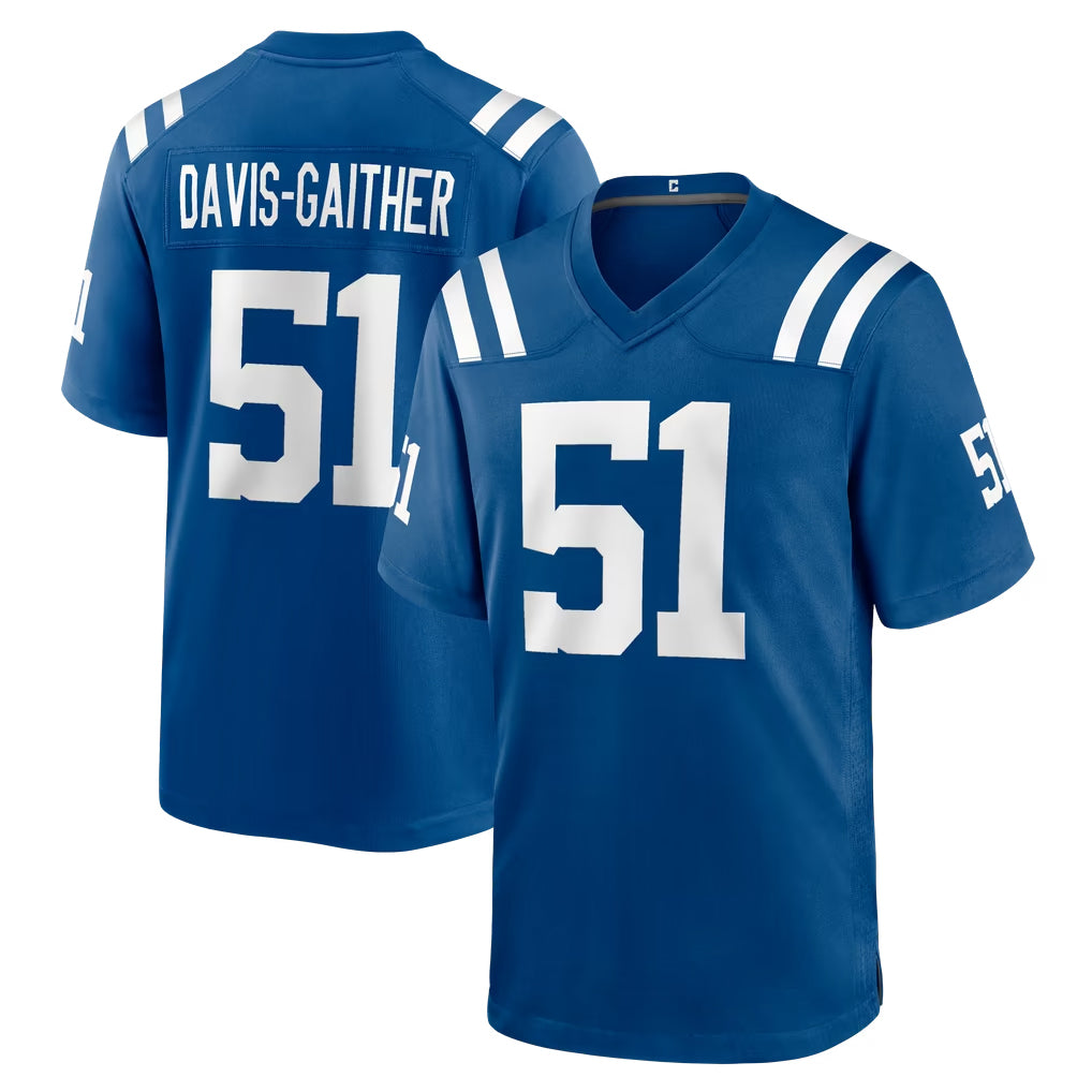IN.Colts #51 Akeem Davis-Gaither Player Royal Home Game Cooneas Stitched Jerseys