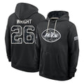 NY.Jets #26 Nahshon Wright Player 2026 Black Logo Pullover Hoodies Limited Game Cooneas Stitched Jerseys