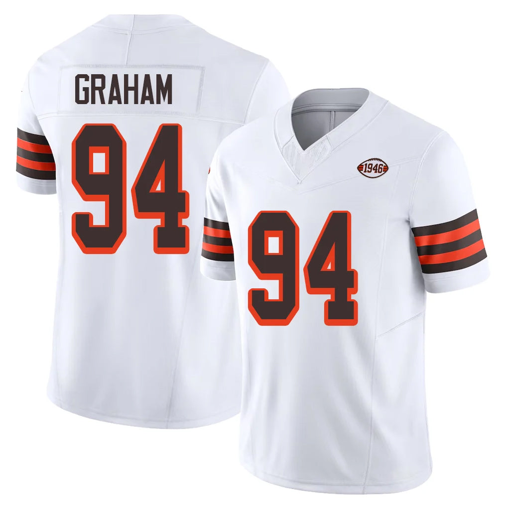 C.Browns #94 Mason Graham Player White Limited Vapor F.U.S.E. Alternate Game Cooneas Stitched Jerseys