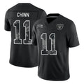 LV.Raiders #11 Jeremy Chinn Player Black Limited 2026 Salute to Service Home Game Stitched Jerseys