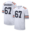 C.Bears #67 Garrett Bradbury Player White Classic Home Game Cooneas Stitched Jerseys
