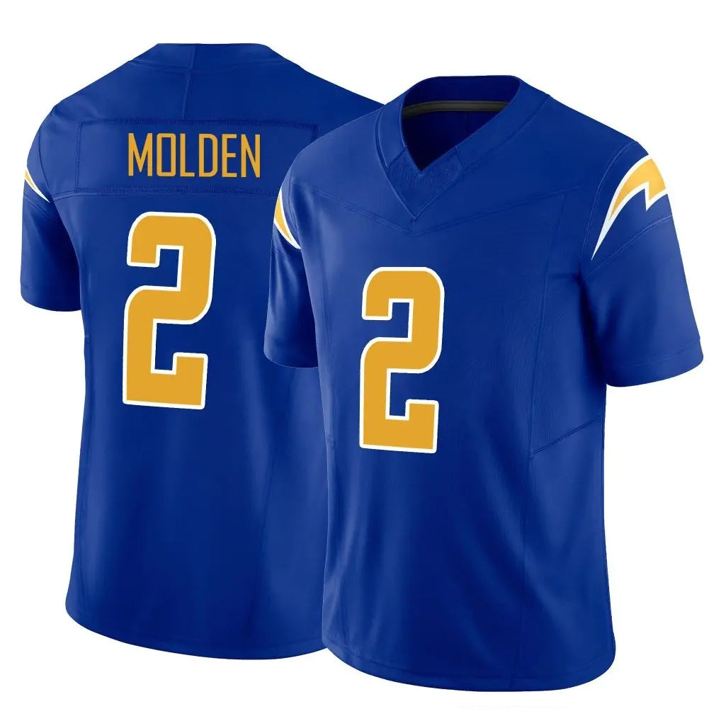 LA.Chargers #2 Elijah Molden Player Royal Limited Vapor F.U.S.E. Home Game Stitched Jerseys
