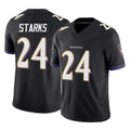 B.Ravens #24 Malaki Starks Player Black Vapor F.U.S.E. Limited Cooneas Stitched Jerseys