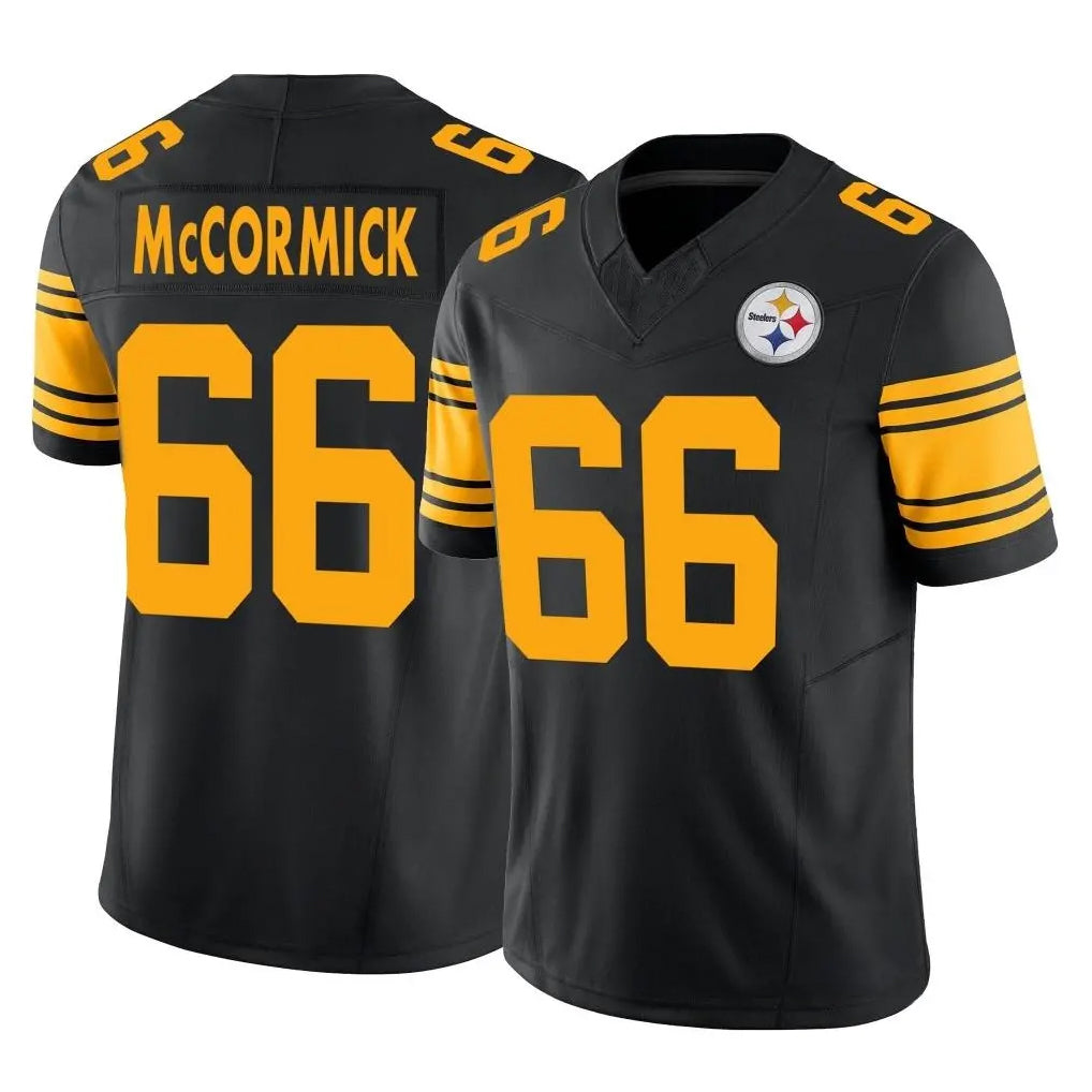 P.Steelers #66 Mason McCormick Player Black Limited 2nd Alternate Vapor F.U.S.E. Home Game Cooneas Stitched Jerseys