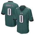 P.Eagles #0 Hollywood Brown Player Team Color Green Home Game Cooneas Stitched Jerseys