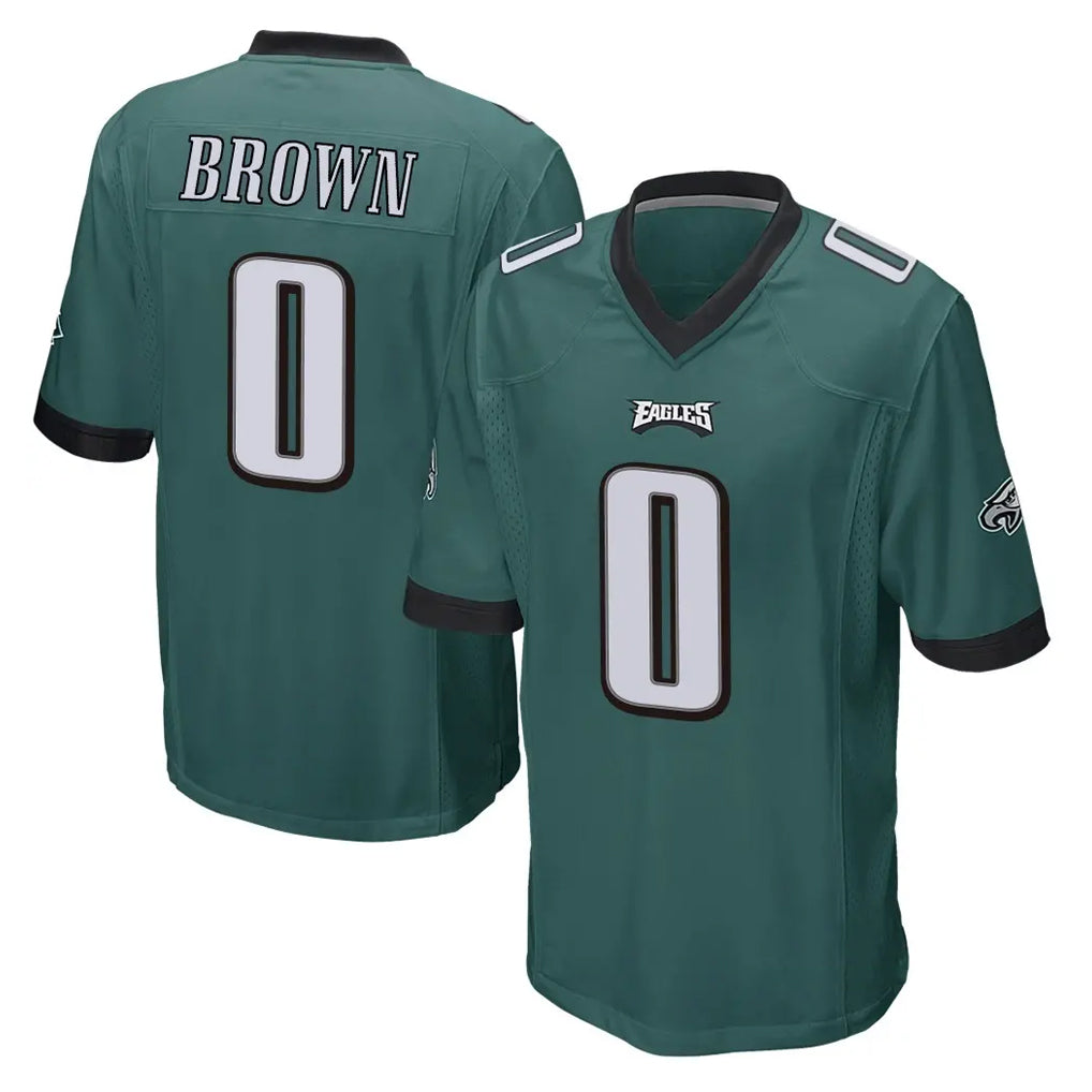 P.Eagles #0 Hollywood Brown Player Team Color Green Home Game Cooneas Stitched Jerseys