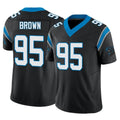 C.Panthers #95 Derrick Brown Player Black Vapor F.U.S.E. Limited Home Game Cooneas Stitched Jerseys