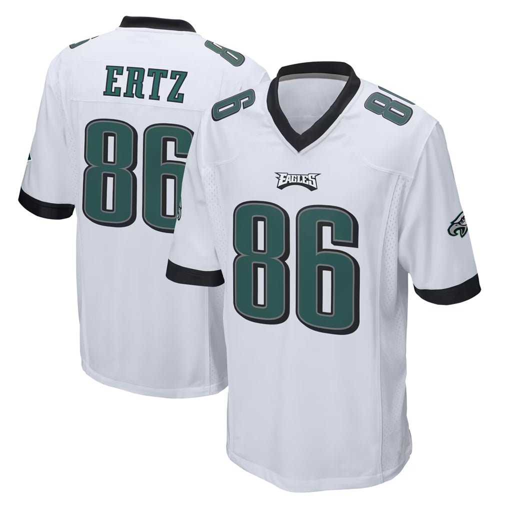 P.Eagles #86 Zach Ertz Player White Home Game Cooneas Stitched Jerseys