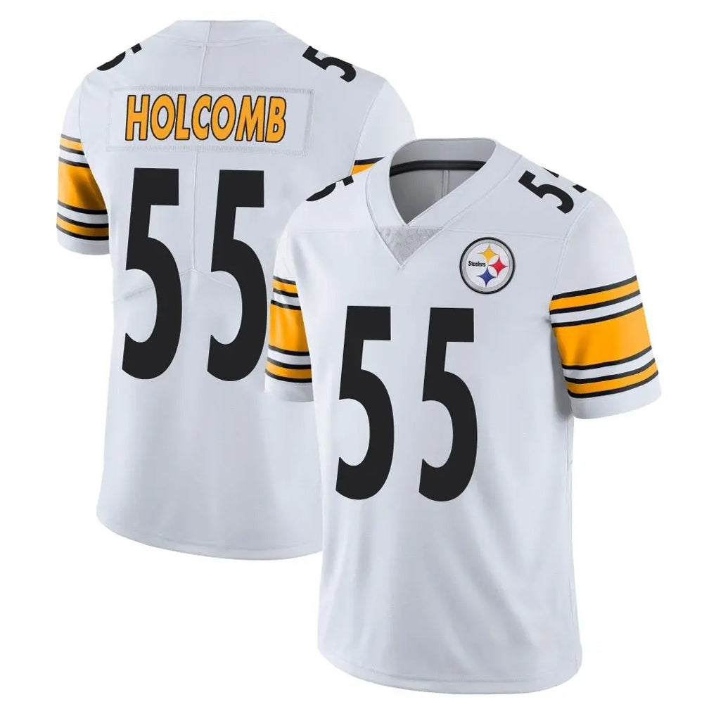 P.Steelers #55 Cole Holcomb Player White Limited Vapor Untouchable Home Game Cooneas Stitched Jerseys