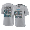 C.Panthers #25 Jonathon Brooks Player Gray Atmosphere Fashion Game Cooneas Stitched Jerseys