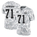 C.Browns #71 Tytus Howard Player Arctic Camo Salute to Service Limited Home Game Cooneas Stitched Jerseys