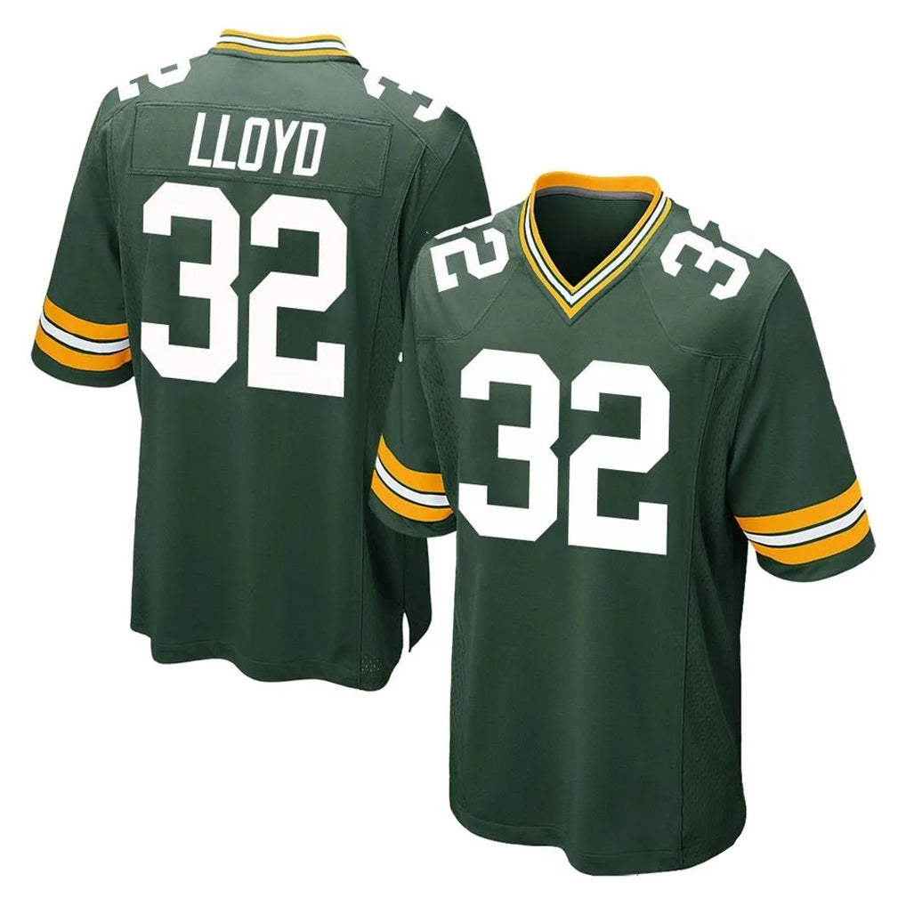 GB.Packers #32 MarShawn Lloyd Player Green Home Game Cooneas Stitched Jerseys