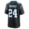 Cooneas C.Panthers #24 Jonathon Brooks Black Game Jersey