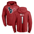 H.Texans #1 Tank Dell Player Red Pro Line Pullover Hoodie Limited Game Cooneas Stitched Jerseys