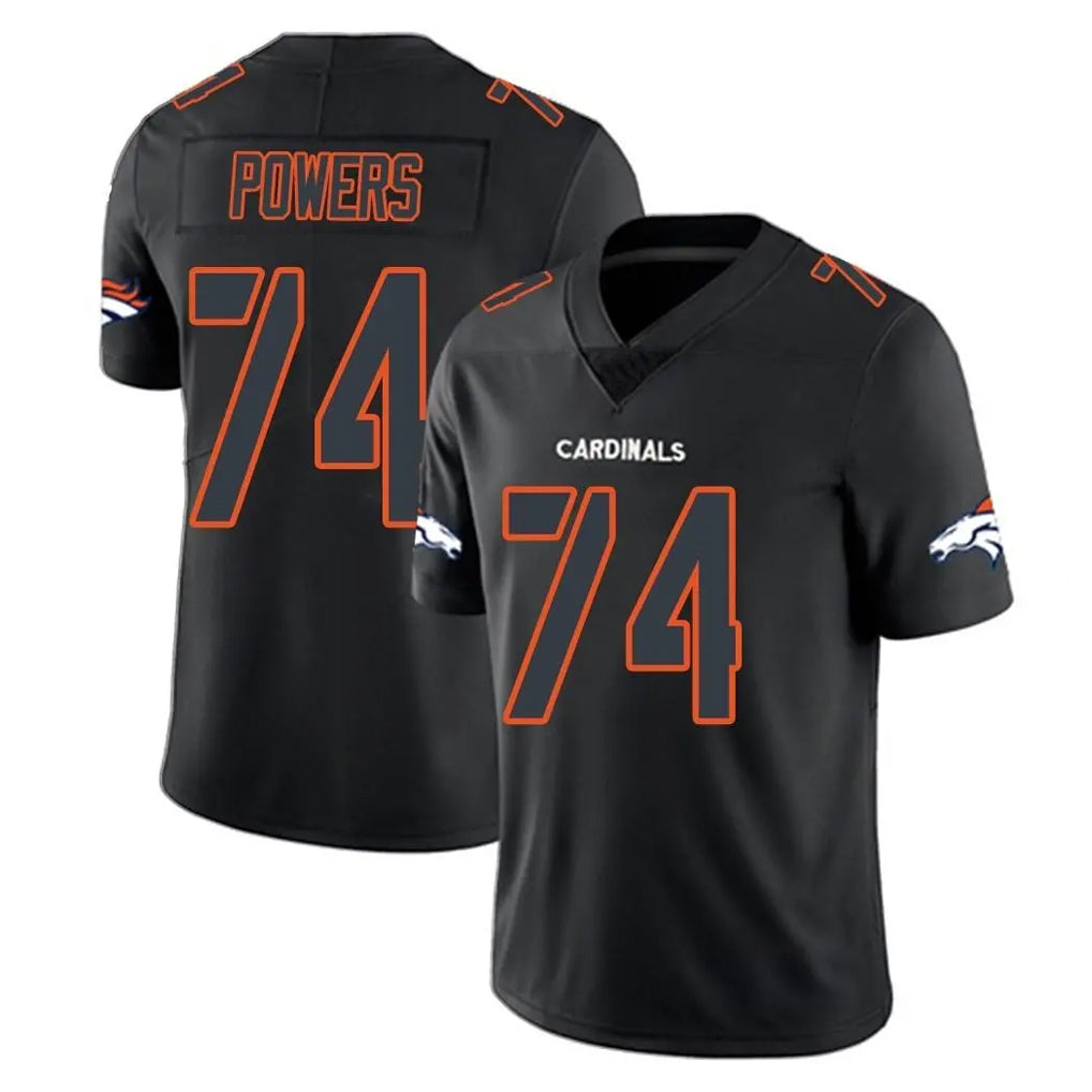 D.Broncos #74 Ben Powers Player Black Impact Limited Game Cooneas Stitched Jerseys