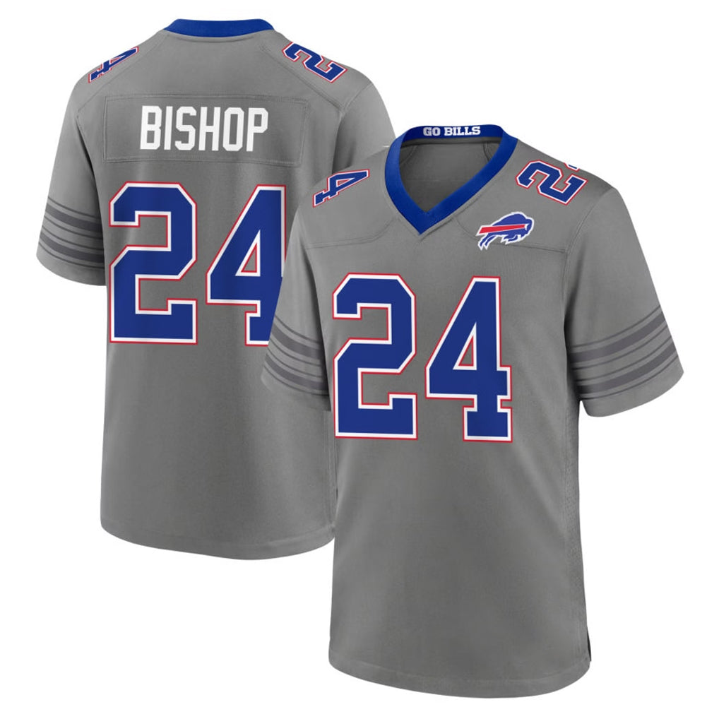 B.Bills #24 Cole Bishop Player Gray Nickel City Home Game Cooneas Stitched Jerseys