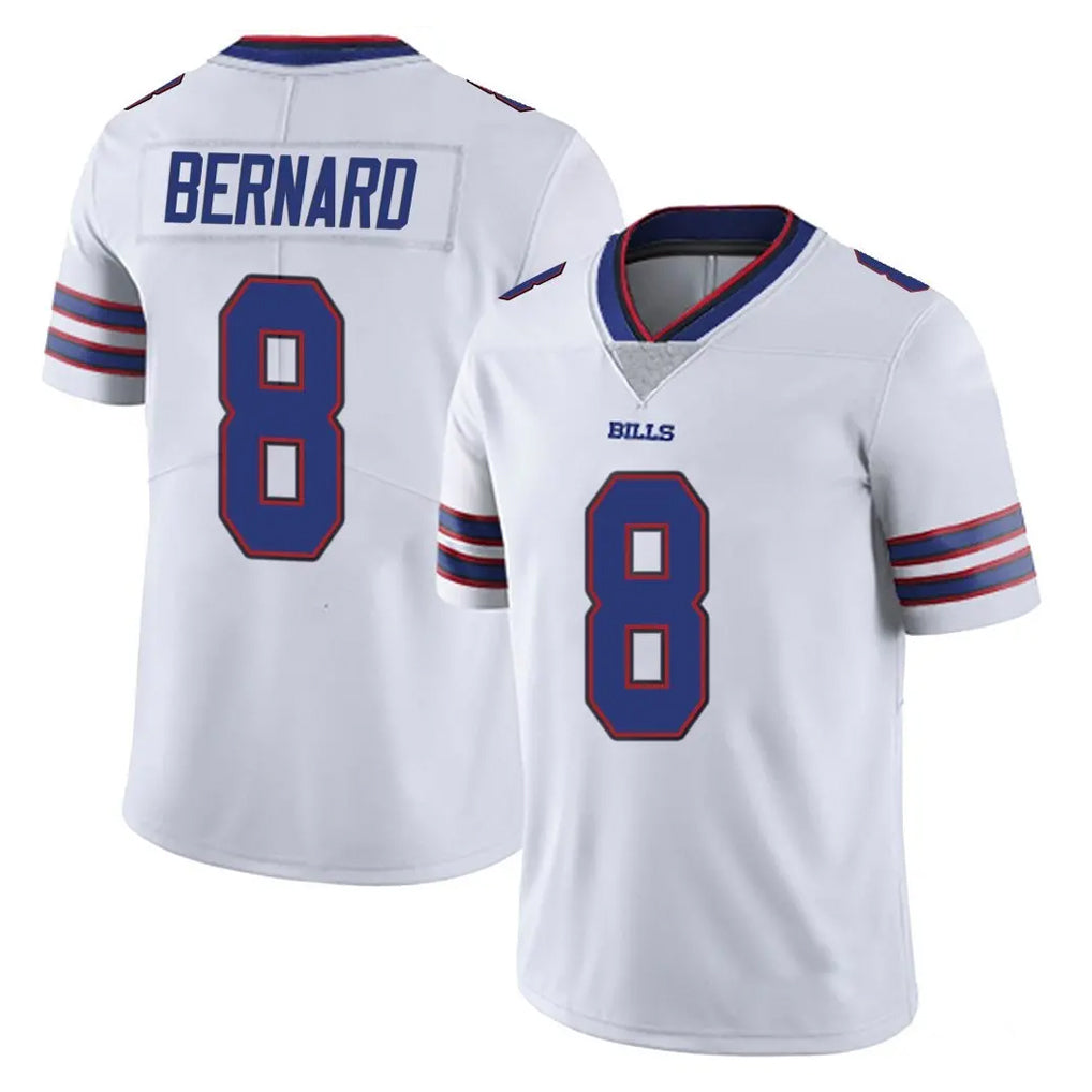 B.Bills #8 Terrel Bernard Player White Vapor Untouchable Limited Cooneas Stitched Jerseys