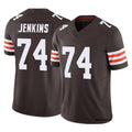 C.Browns #74 Elgton Jenkins Player Brown Vapor F.U.S.E. Limited Home Game Cooneas Stitched Jerseys