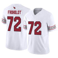 A.Cardinals #72 Hjalte Froholdt Player White Vapor F.U.S.E. Limited Home Game Cooneas Stitched Jerseys