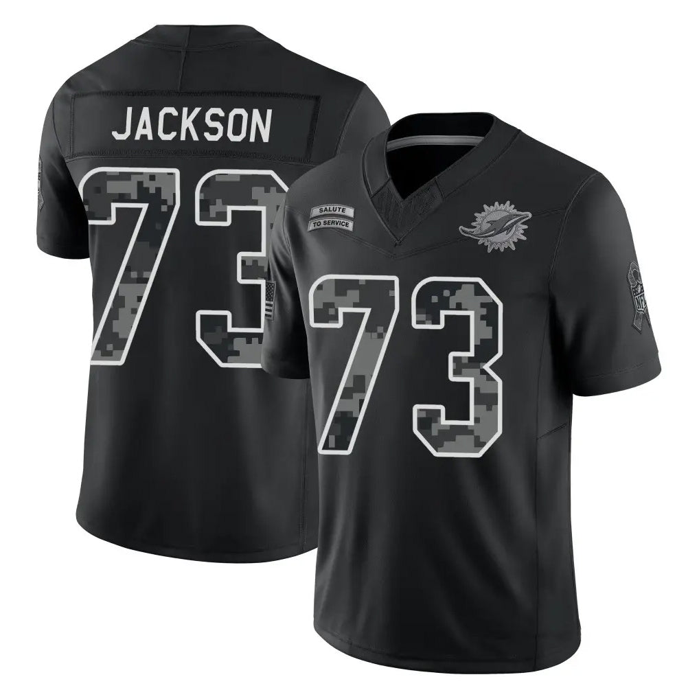M.Dolphins #74 Kadyn Proctor Player Black Limited 2026 Salute to Service Home Game Cooneas Stitched Jerseys