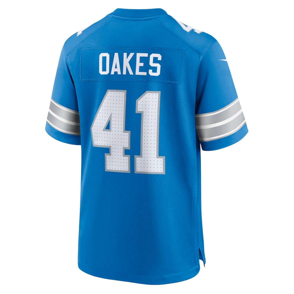 Cooneas D.Lions #41 Gunnar Oakes Blue Team Game Jersey