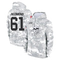 MN.Vikings #61 Jalen Redmond Player Arctic Camo Salute to Service Pullover Hoodies Limited Game Cooneas Stitched Jerseys