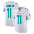 M.Dolphins #11 Dante Trader Jr. Player White Limited Vapor Untouchable Home Game Cooneas Stitched Jerseys