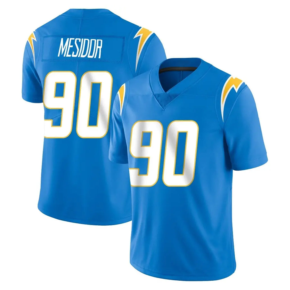 LA.Chargers #90 Akheem Mesidor Player Blue Limited Vapor Untouchable Home Game Stitched Jerseys