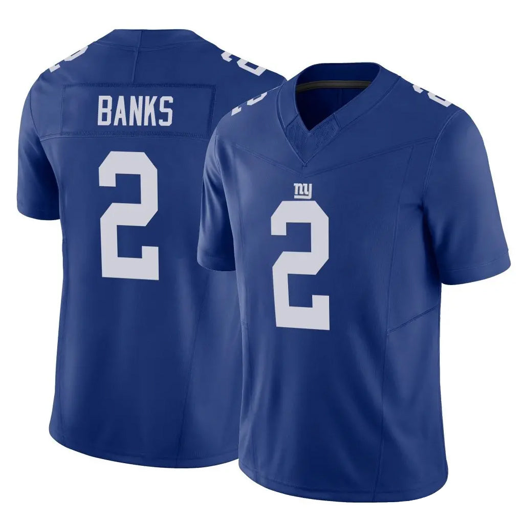 NY.Giants #2 Deonte Banks Player Royal Limited Vapor F.U.S.E. Home Game Cooneas Stitched Jerseys