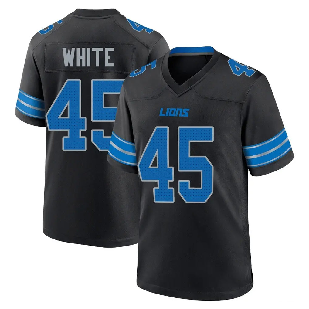 D.Lions #45 Devin White Player Black Alternate Home Game Cooneas Stitched Jerseys