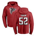 A.Falcons #52 Samson Ebukam Player Red Pullover Hoodies Home Game Cooneas Stitched Jerseys