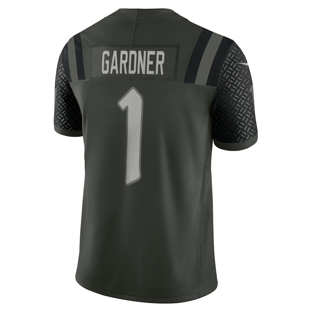 Cooneas NY.Jets #1 Ahmad Sauce Gardner Gotham Green 2025 Rivalries Collection Limited  Jersey