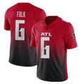 A.Falcons #6 Nick Folk Player Red Vapor Untouchable Limited Home Game Cooneas Stitched Jerseys