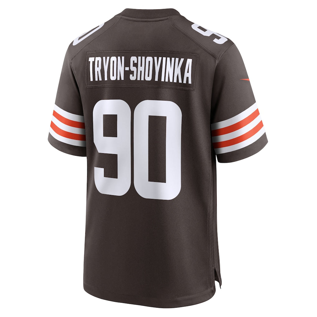 Cooneas C.Browns #90 Joe Tryon-Shoyinka Brown Team Game Jersey