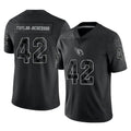 A.Cardinals #42 Dadrion Taylor-Demerson Player Black RFLCTV Limited Home Game Cooneas Stitched Jerseys