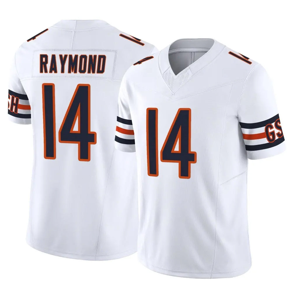 C.Bears #14 Kalif Raymond Player White Vapor F.U.S.E. Limited Home Game Cooneas Stitched Jerseys