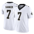 NO.Saints #7 Jonas Sanker Player White Limited Vapor F.U.S.E. Home Game Cooneas Stitched Jerseys
