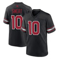 A.Cardinals #10 Josh Sweat Player Black Alternate Game Cooneas Stitched Jerseys