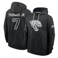 J.Jaguars #7 Brian Thomas Jr. Player 2026 Black Logo Pullover Hoodies Limited Game Cooneas Stitched Jerseys