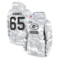 GB.Packers #65 Aaron Banks Player Arctic Camo Salute to Service Hoodies Limited Game Cooneas Stitched Jerseys