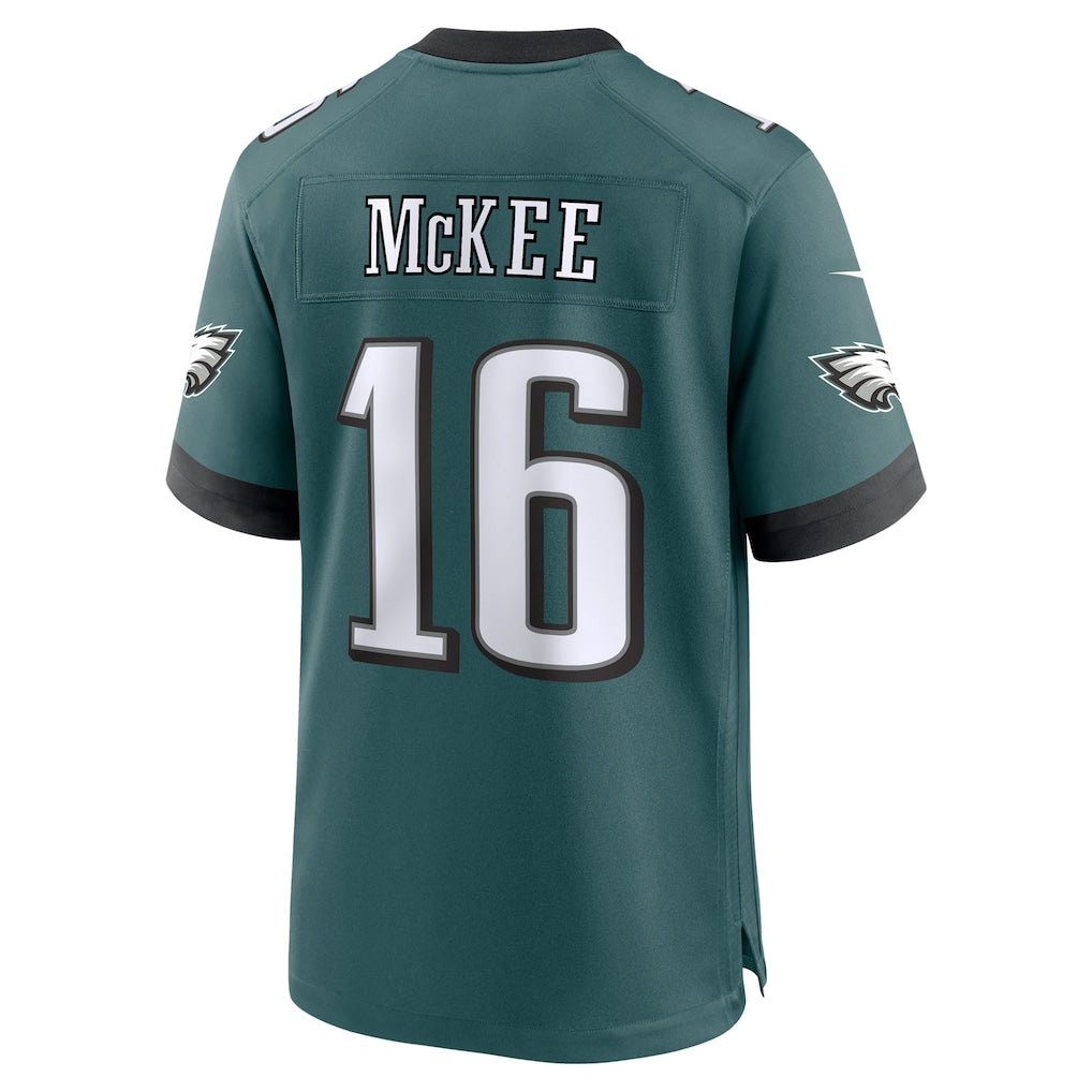 Cooneas P.Eagles #16 Tanner McKee Midnight Green Team Game Jersey