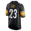 Cooneas P.Steelers #23 Darius Slay Black Team Game Jersey
