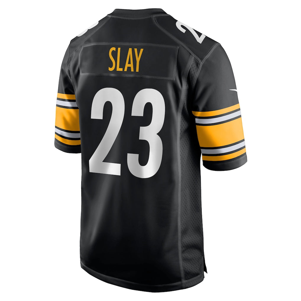 Cooneas P.Steelers #23 Darius Slay Black Team Game Jersey